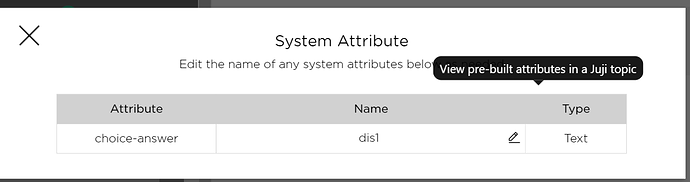 System Attribute